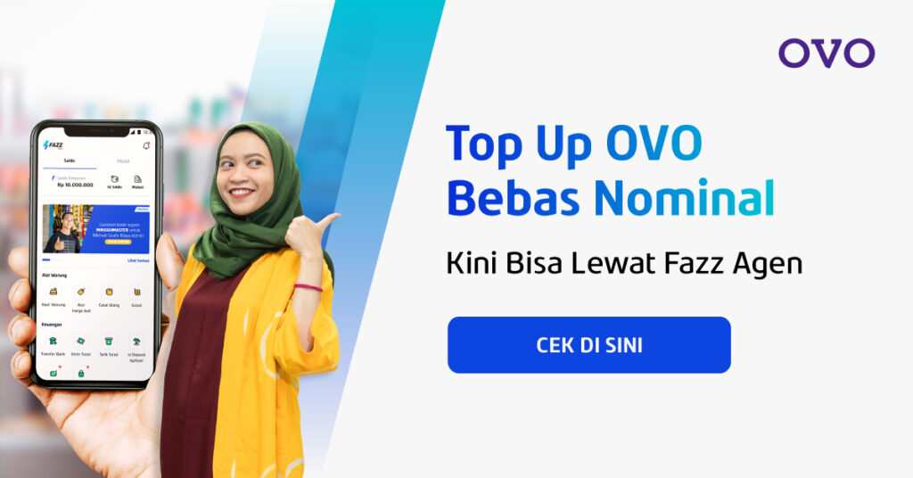 Top Up Saldo Ovo di Fazz Agen, Sekarang Bebas Masukkan Nominalnya!