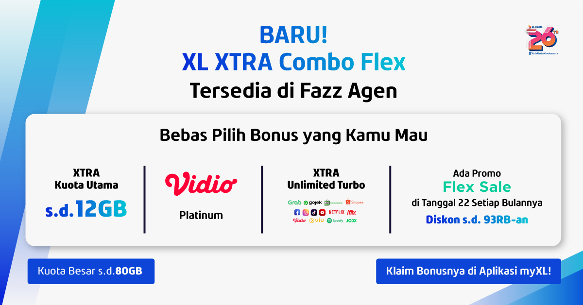 BARU! XL XTRA Combo Flex Tersedia di Fazz Agen!