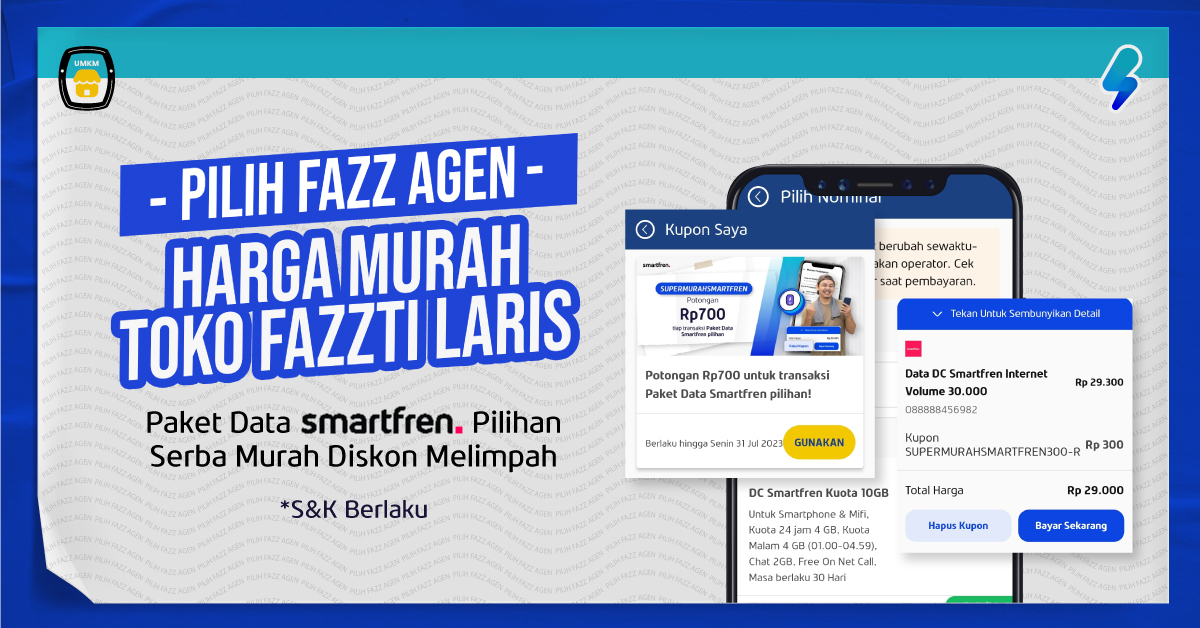 Ada Promo smartfren di Fazz Agen, Bikin Toko Fazzti Laris!