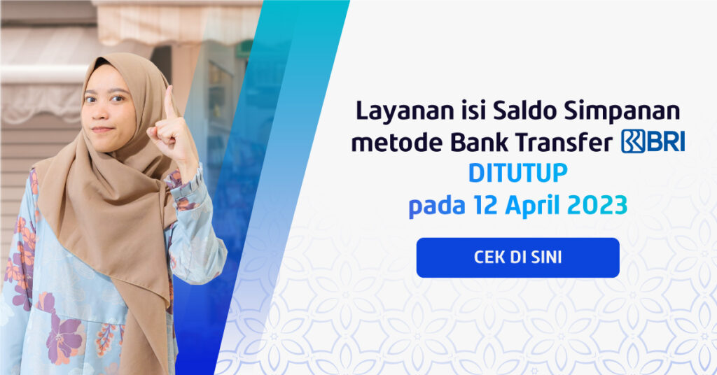 Penutupan Isi Saldo Simpanan Fazz Agen via Bank Transfer BRI