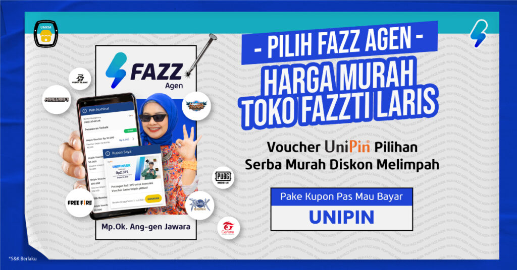 Jualan Voucher UniPin Pakai Fazz Agen, Toko Fazzti Laris!