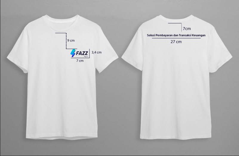 Fazz Agen - File Desain Alat Promosi Resmi TShirt Putih