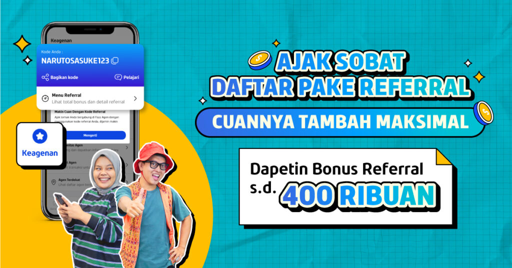 Ajak Sobat Daftar Fazz Agen Pakai Kode Referral, Cuannya Tambah Maksimal