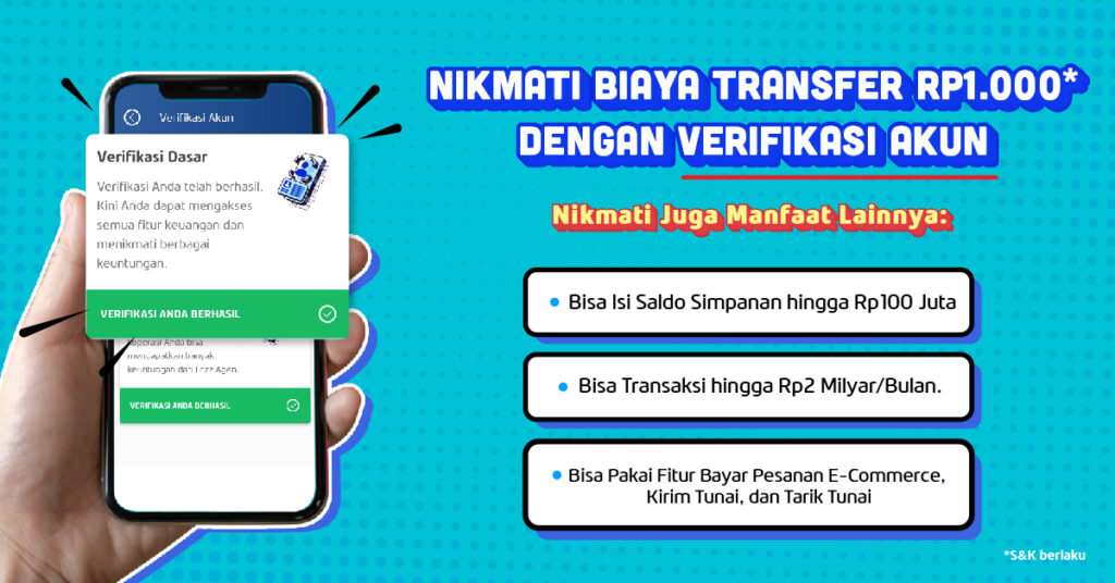 Ayo Verifikasi Akun Fazz Agen Buat Nikmati Biaya Transfer cuma Rp1.000!