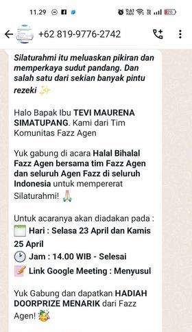 Ini WhatsApp Resmi Fazz Agen yang Wajib Kamu Tahu!