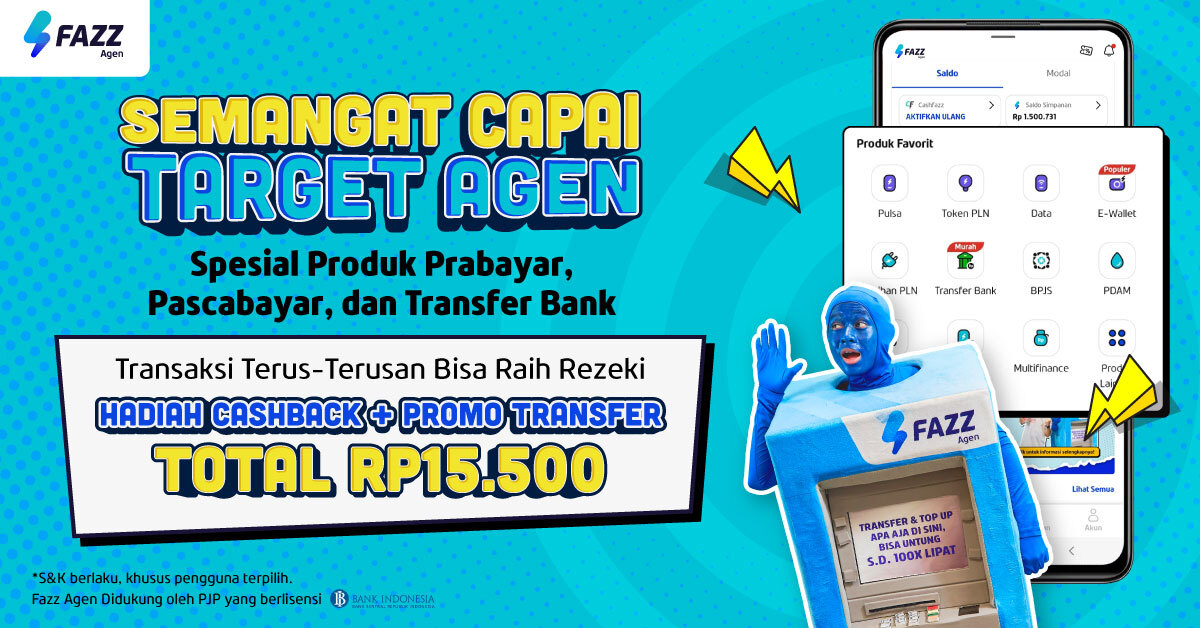 Transaksi di Fazz, Bisa Raih Cashback dan Promo Transfer Total Rp15.500!