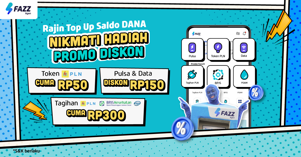 Rajin Top Up DANA di Fazz Agen, Nikmati Hadiah