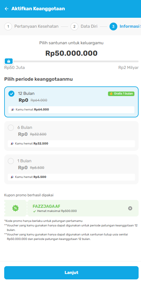 Fazz Agen - Cara Daftar Perlindungan Jiwa Fazz Jaga Keluarga 3 - Affiliate