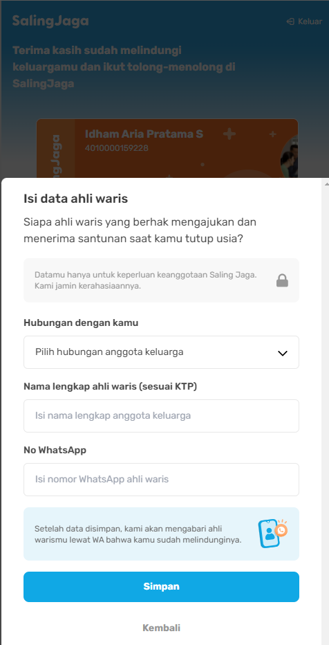 Fazz Agen - Cara Daftar Perlindungan Jiwa Fazz Jaga Keluarga 4