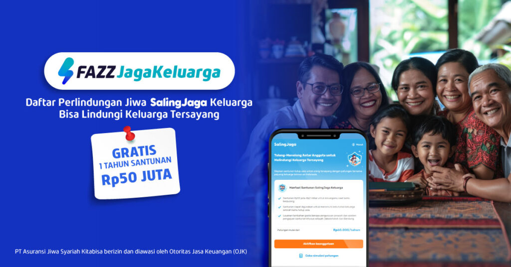 Fazz Agen - Daftar Fazz Jaga Keluarga, GRATIS SETAHUN Santunan Jiwa 50 JUTA