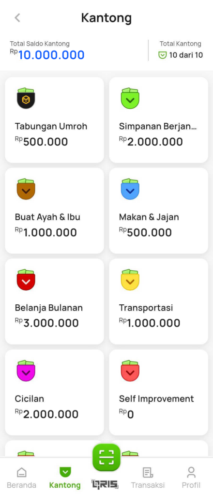 Fitur Kantong FAZZA: Kelola & Budgeting Keuangan Lebih Mudah