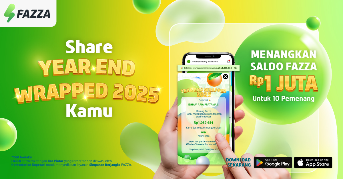 FAZZA - Share your FAZZA Year-End Wrapped & Menangkan Saldo s.d. JUTAAN!