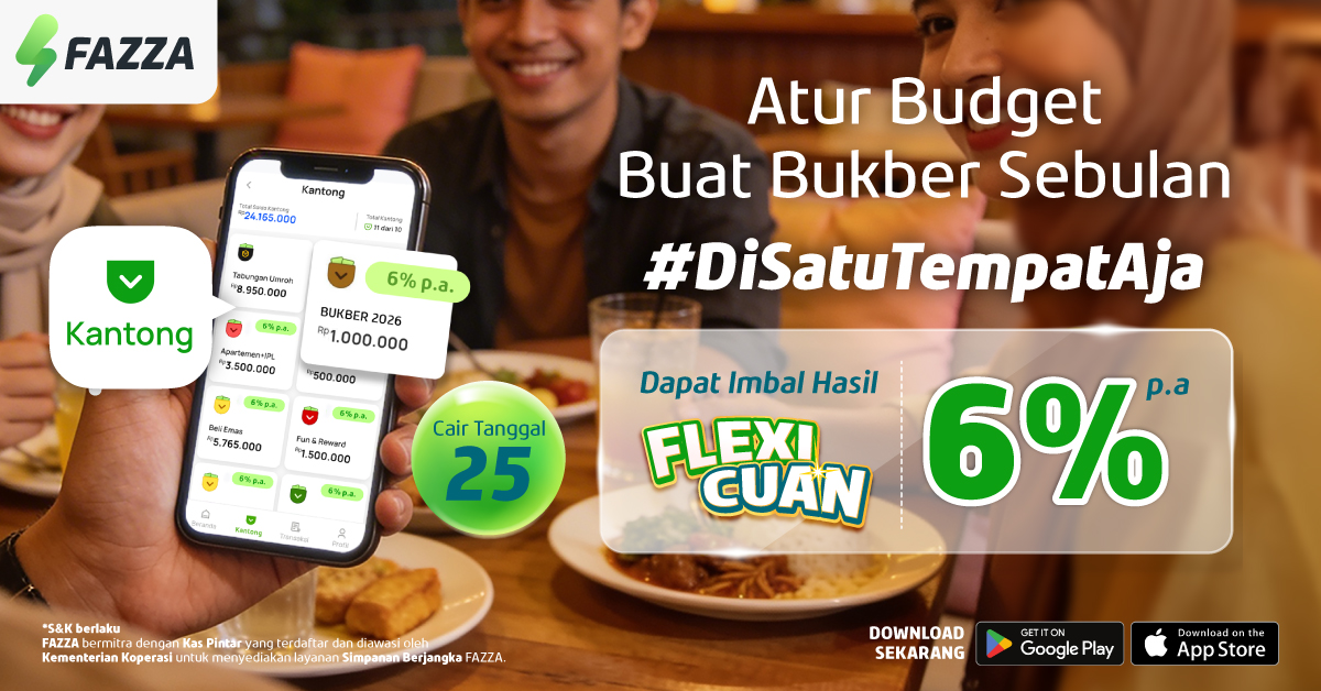Kantong FAZZA Fitur Kelola Uang & Budgeting Pengeluaran