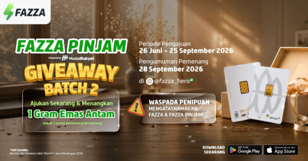 Ajukan Fazza Pinjam & Menangkan Emas Antam
