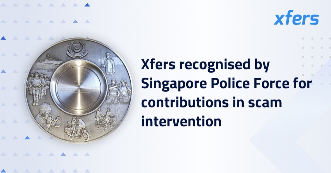 Fazz Business (formerly Xfers) recognised by Singapore Police Force for contributions in scam intervention