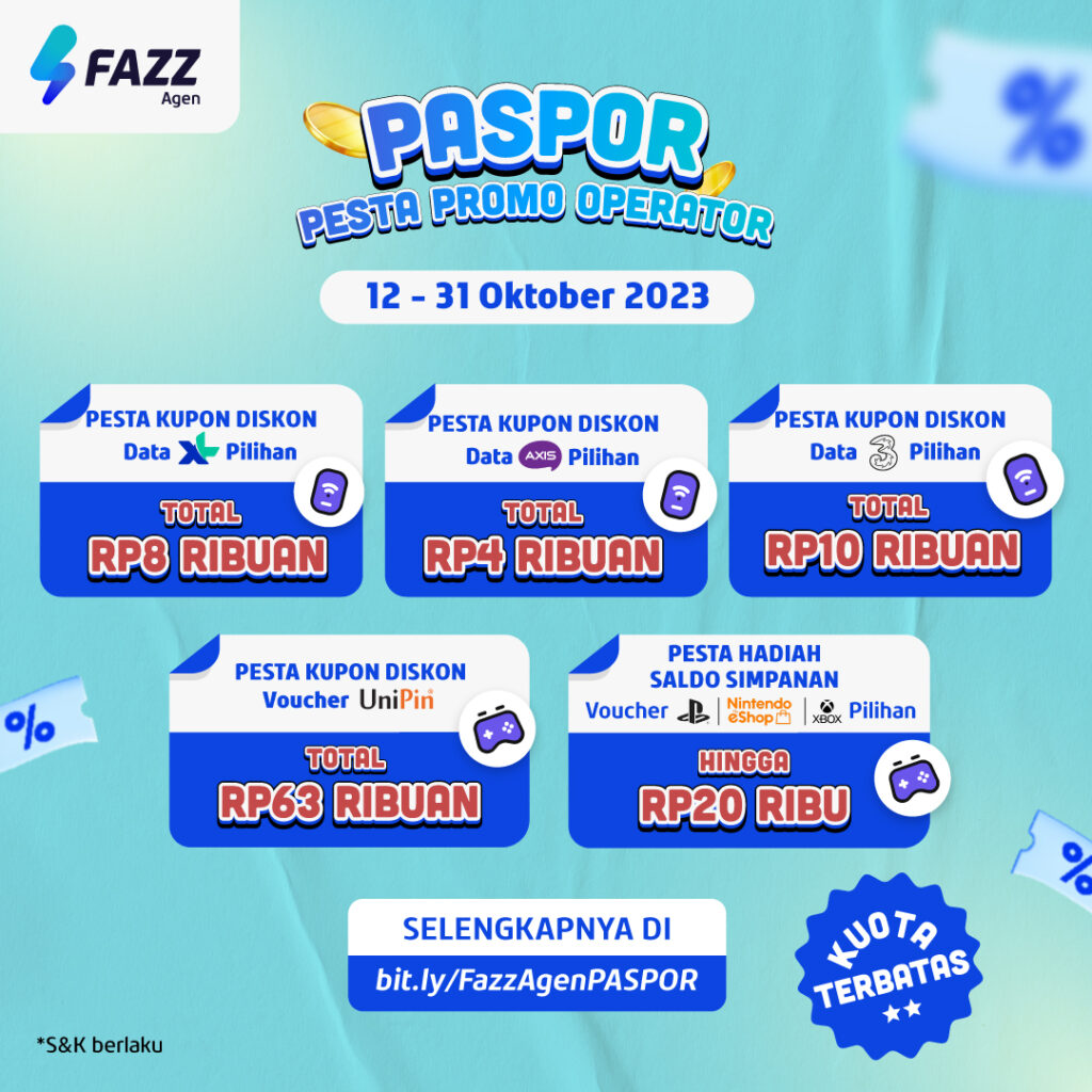 Pesta Promo Operator di Fazz Agen, Hematnya hingga JUTAAN Rupiah!